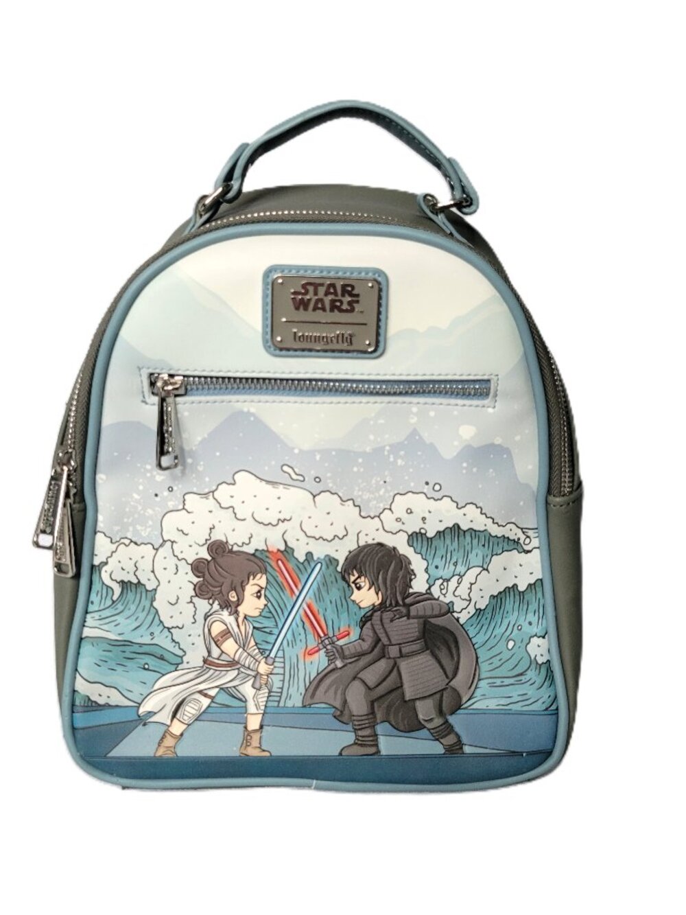 Loungefly Star Wars Kylo Ren Rey Mixed Emotions Mini Backpack Chibi Reylo Used